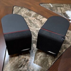 Bose Dual-Tone Black and Red Speakers